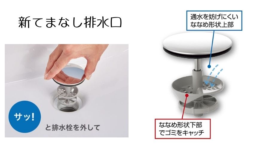 リクシルの新てまなし排水口