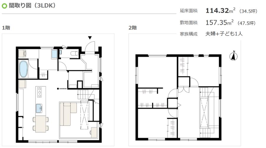 パナソニックホームズの家35坪間取り