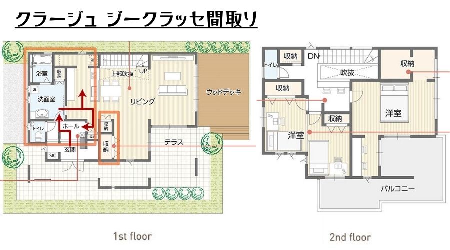 アエラホーム クラージュの家間取り