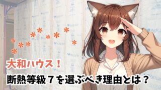 女性キャラクターが、笑顔で敬礼をしている